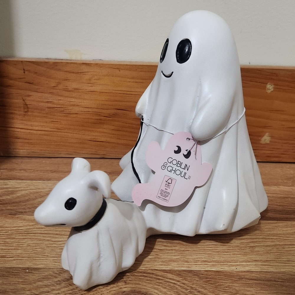 Goblin & Ghoul Ghost Walking Dog Figurine NWT